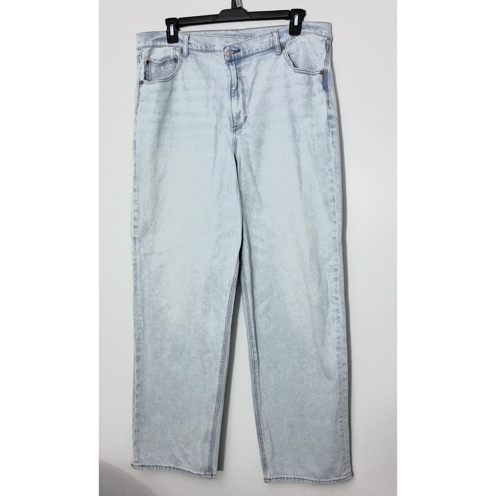 American Eagle Jeans Women's Size‎ 20 Light Wash Highest Rise Baggy Straight